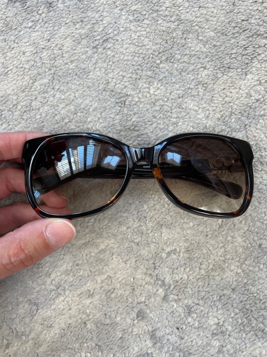 New MaxMara Emme3 Sunglasses MM0014 Dark Havana Tortoise 56mm Butterfly Oversize main image 7